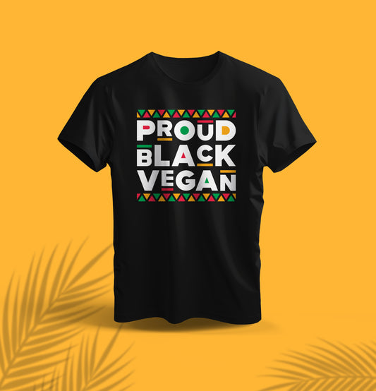 Proud Black Vegan African Print Graphic Tee