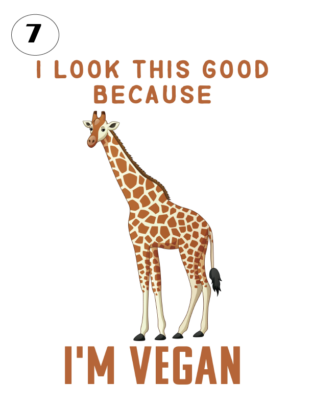 I Look Good -Giraffe- Vegan Graphic Tee Shirt