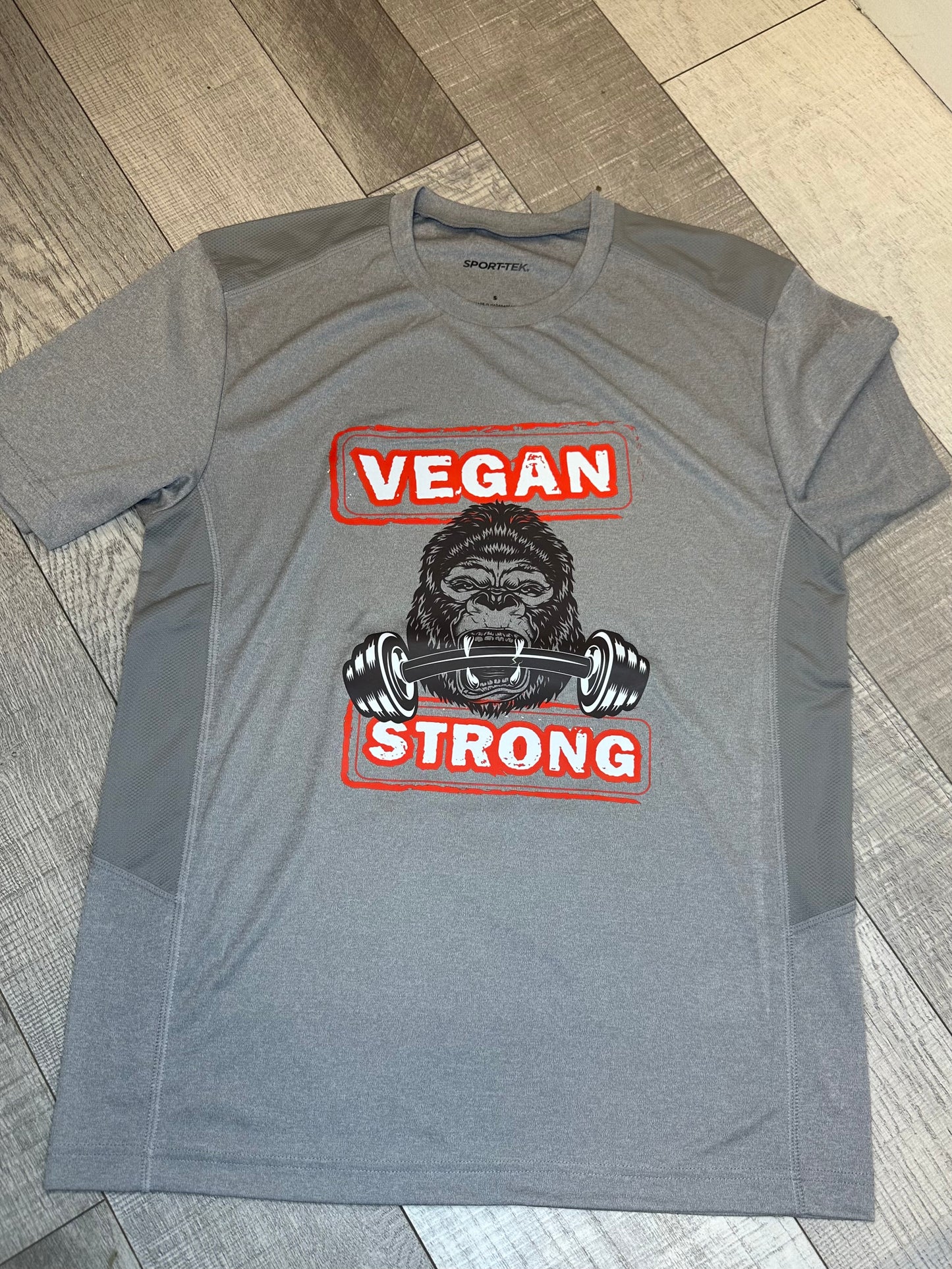 Vegan Strong Graphic Men's Performance Tee Shirt