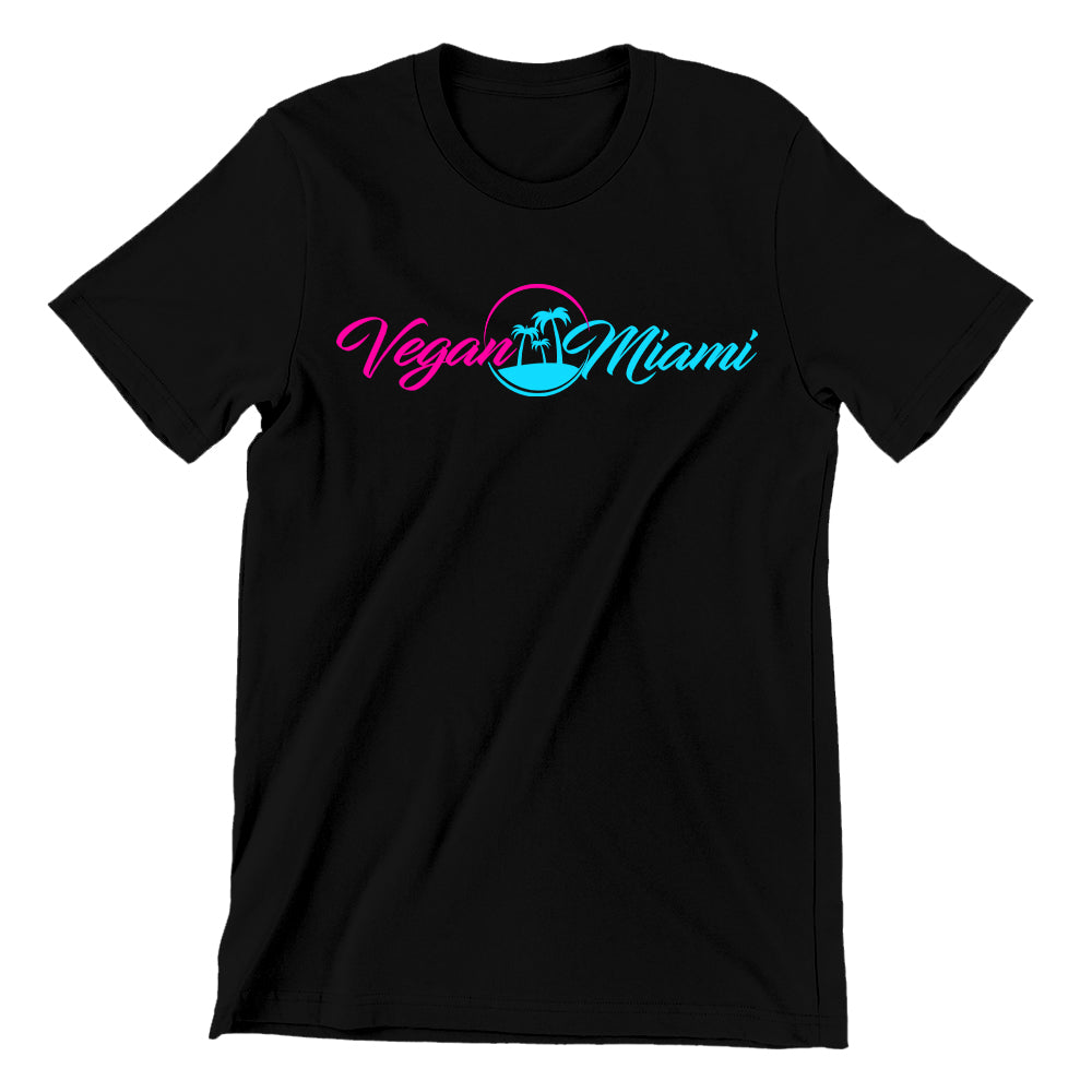 Vegan Miami Black Signature Tee