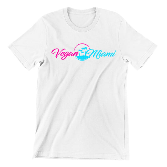 Vegan Miami White Signature Tee