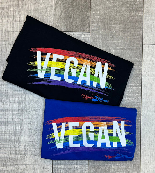 Vegan Rainbow Graphic Tee Shirt